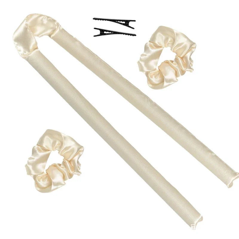 Heatless Curling Rod Headband Soft Hair Curlers No Heat Hair Rollers Lazy Silk Curls Sleeping Headband Ties Hair Styling Tools - KiwisLove