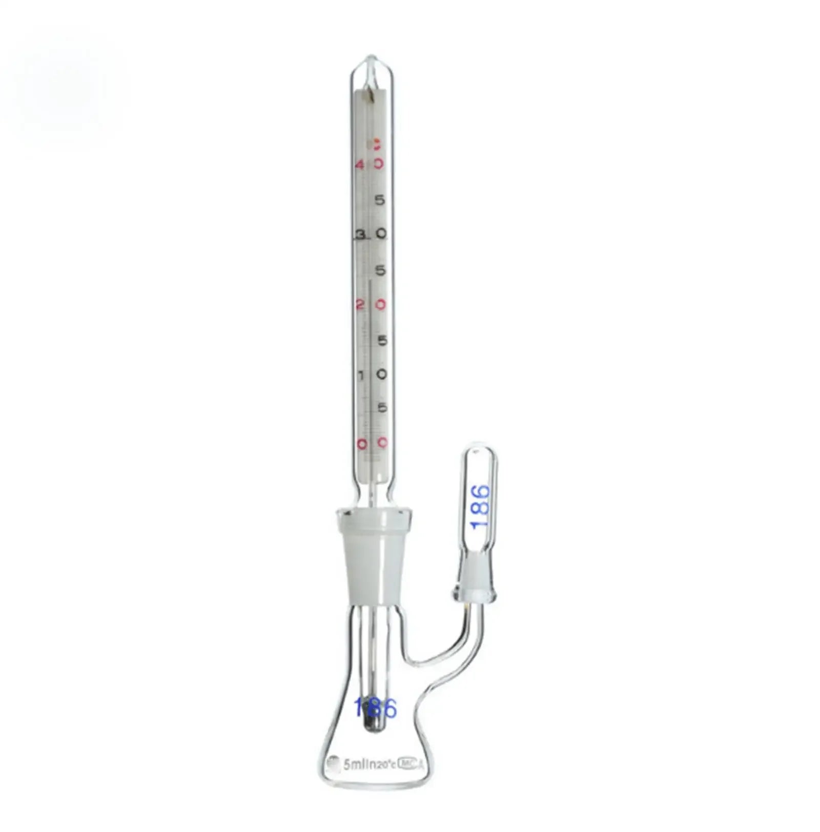5ml/10ml/25ml/50ml/100ml Thermometer Pycnometer Glass Specific Gravity Bottle Class A Science Labware Medical - KiwisLove