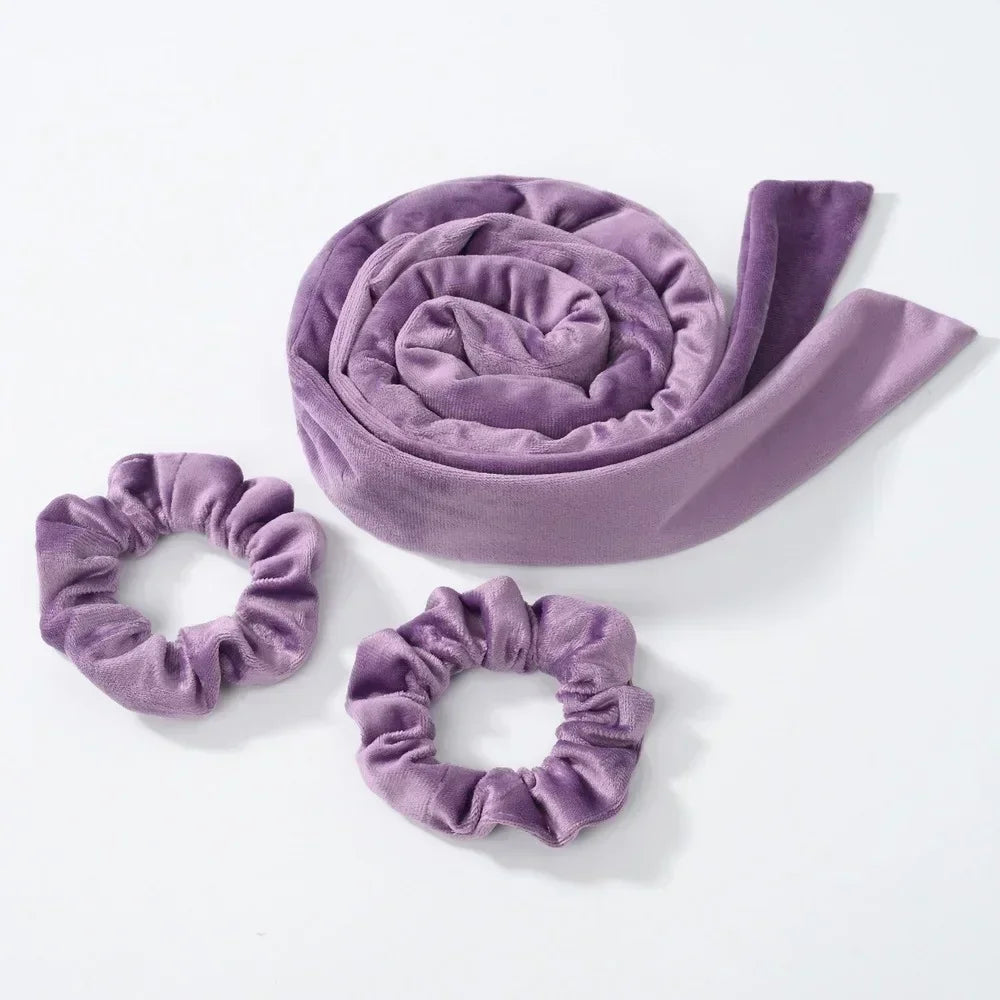 Sleeping Cap Heatless Curle Rod No Heat Ribbon Lazy Hair Curlers Headband Hair Rollers Sleeping Soft Headband Hair Styling Tools - KiwisLove