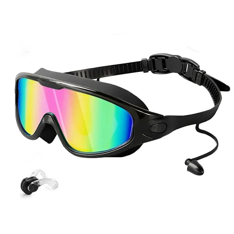 Adult Electroplated Swim Goggles Uv Protection Waterproof High-Definition Large Frame Swimming Goggles For Women Men Swimming