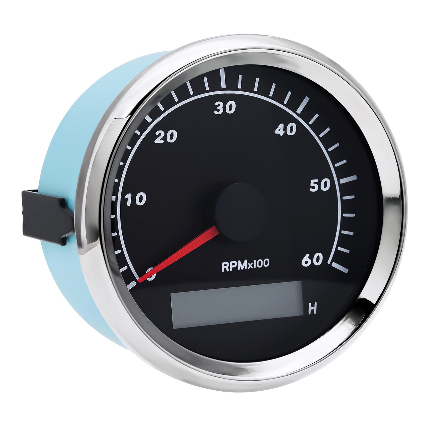 85mm REV Counter Car Boat tachometer + sensor Car Truck Tacho Marine RPM Meter with LCD Hourmeter 4000 RPM Red Backlight 12V/24V - KiwisLove