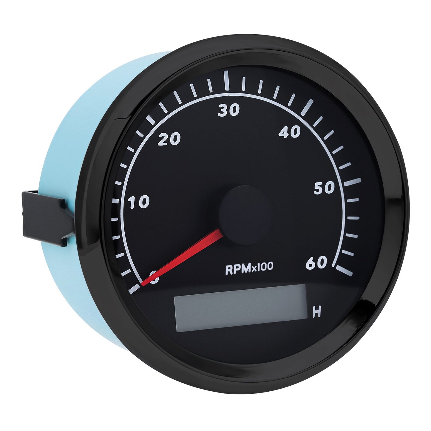 85mm REV Counter Car Boat tachometer + sensor Car Truck Tacho Marine RPM Meter with LCD Hourmeter 4000 RPM Red Backlight 12V/24V - KiwisLove