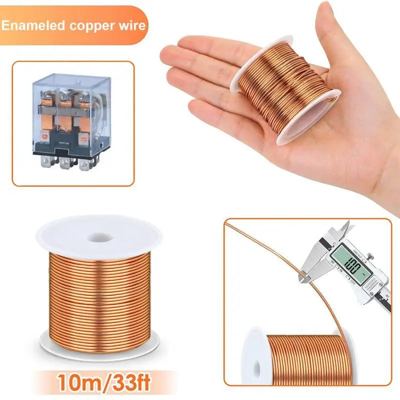 10m/roll 0.7mm 0.75mm 0.8mm 0.85mm 0.9mm -1.20mm Cable Copper Wire Magnet Wire Enameled Copper Winding Wire Coil Copper Wire