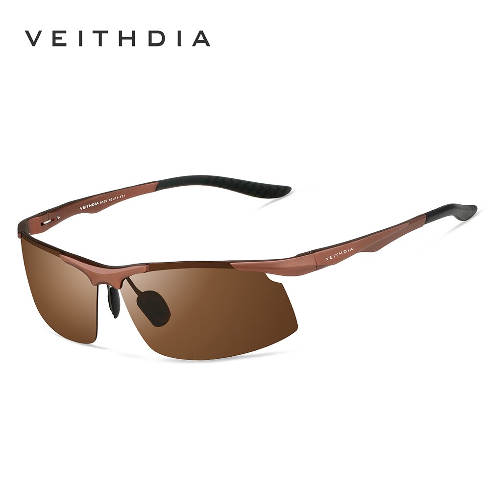 VEITHDIA Brand Sunglasses Aluminum Men Polarized UV400 Lens Rimless Driving Fishing Sun Glasses Sports Eyewear For Male V6535 - KiwisLove