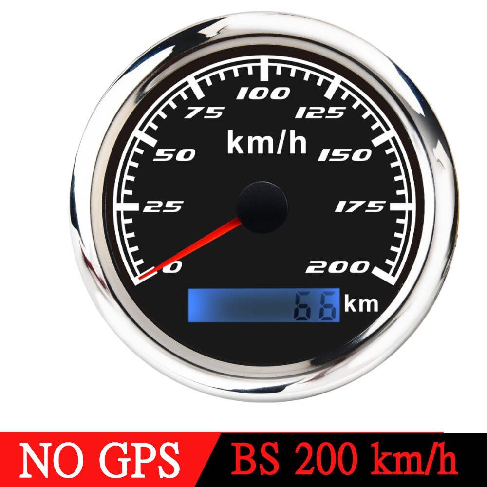 60 km/h 120km/h 200km/h 85MM Boat Car GPS Speedometer Waterproof Speed Gauge Red Backlight Fit Mairne Yacht Accessories - KiwisLove