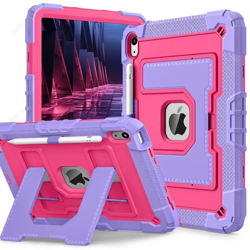 Kids Friendly Case for iPad A16 11th Gen 2025 iPad Air11 M2 M3 Air4 510.9 10th 9th 8 7 10.2 mini 6 7 Heavy Duty Protective Case