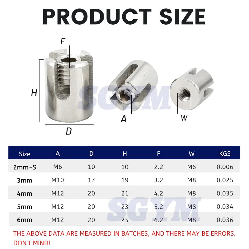 2PCS 316 Stainless Steel Wire Rope Trellis Systems Green Wall Cross Clip Rope Clamp 2mm/3mm/4mm/5mm/6mm