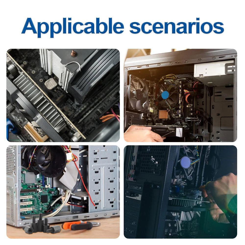 Male Female Nylon Hex Standoff Assortment Kit with Plastic Screws Nuts M2 M2.5 M3 M4 Insulation Plastic Standoff Spacer Set