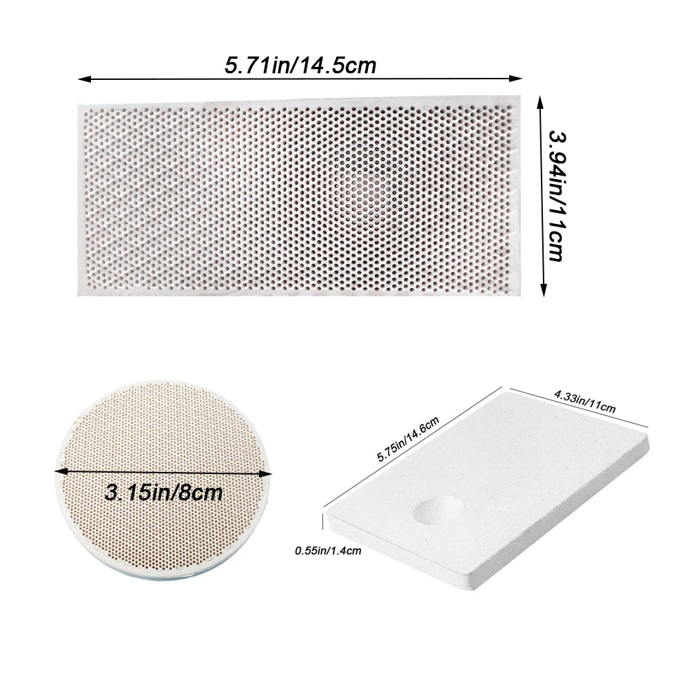Quartz Melting Crucible Welding Melting Casting Kit Insulating Fire Brick Honeycomb Ceramic Soldering Board for Jewelry Making