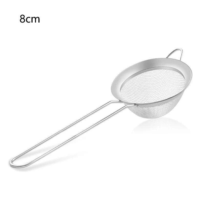 Fine Mesh Stainless Steel Strainer Sieve Juice Egg Filter Colanders Coffee Tea Vegtables Filtering Food Kitchen Accessories