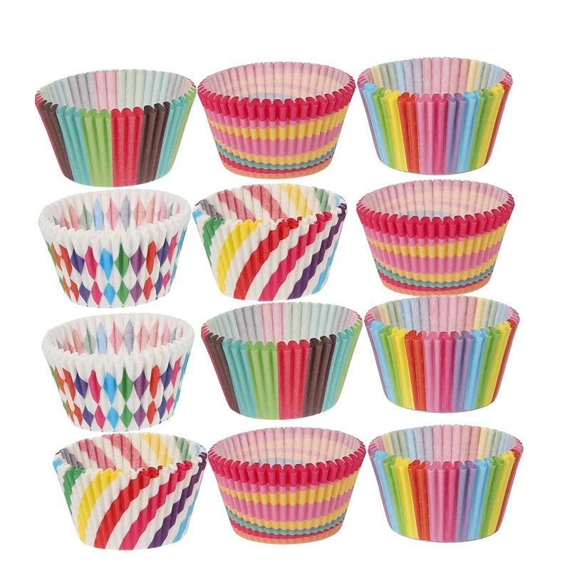 100-1000Pcs Muffin Cupcake Paper Cups Cupcake Liner Baking Muffin Box Cup Case Party Tray Cake Decorating Tools
