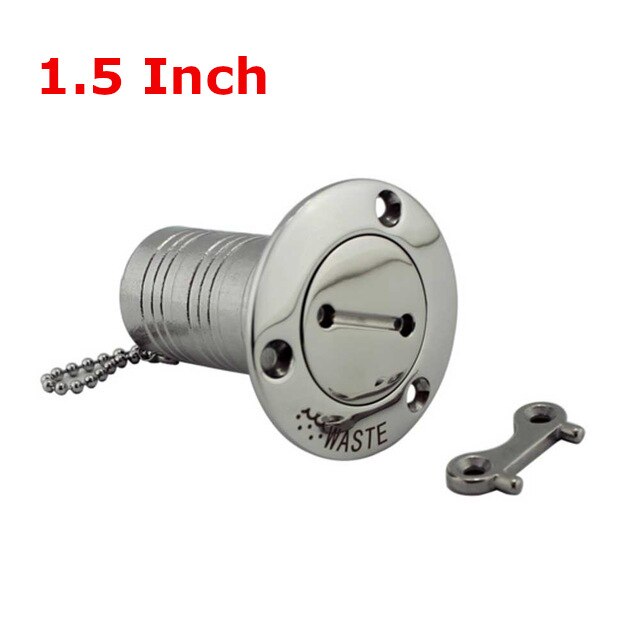 1-1/2" and 2" Marine Boat Hardware Deck Fillers 316 Stainless Deck Filler Fuel Water Waste Diesel Gas Key Cap Filler 38mm 50mm - KiwisLove