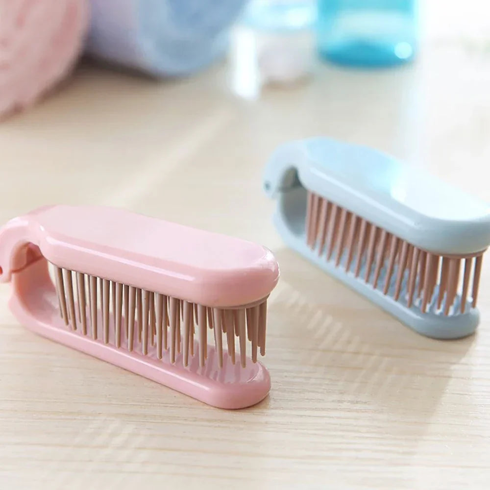 Portable Travel Foldable Hair Comb Portable Detangling Hair Brush Anti Static Head Massager Combs Hair Styling Hairdressing Tool - KiwisLove