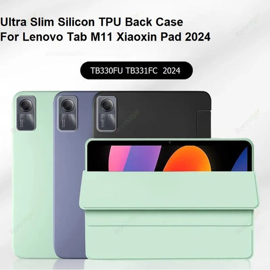 Ultra Slim Case for Lenovo Tab M11 11" 2024 TB330FU Xiaoxin Pad 11 2025 TB335FC TPU Back Cover for Lenovo Tab M11 TB330FU Case