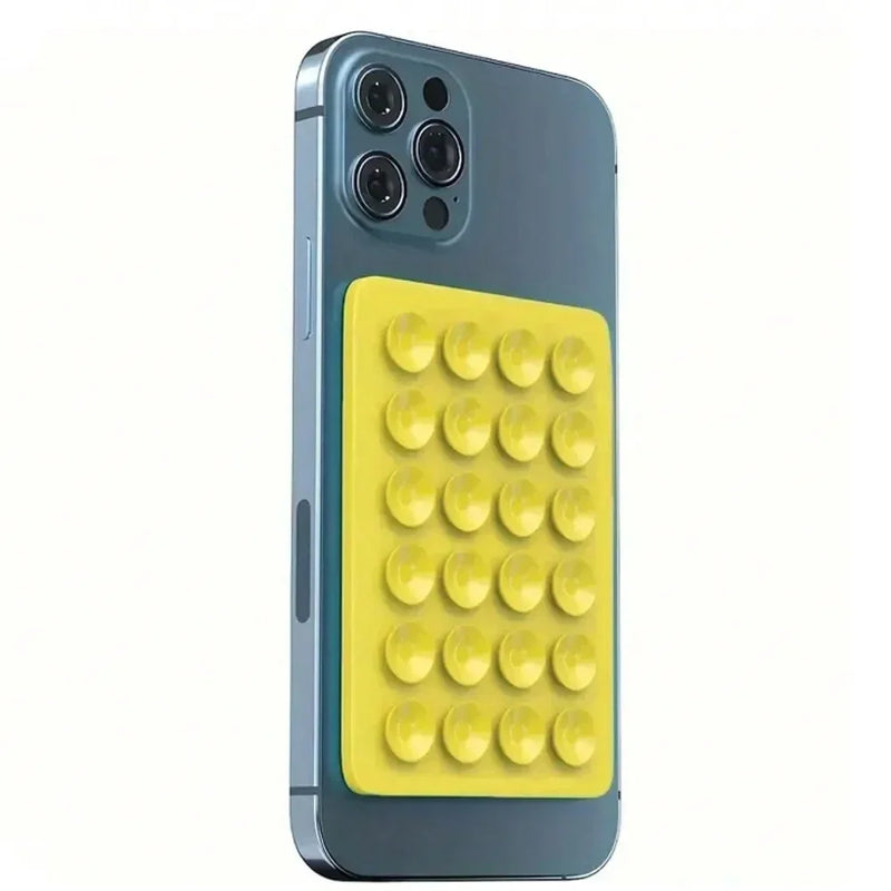 Phone Silicone Suction Cup Holder Multifunctional Suction Cup Wall Stand Square Anti-Slip Single-Sided Case Mount Back Sticker - KiwisLove
