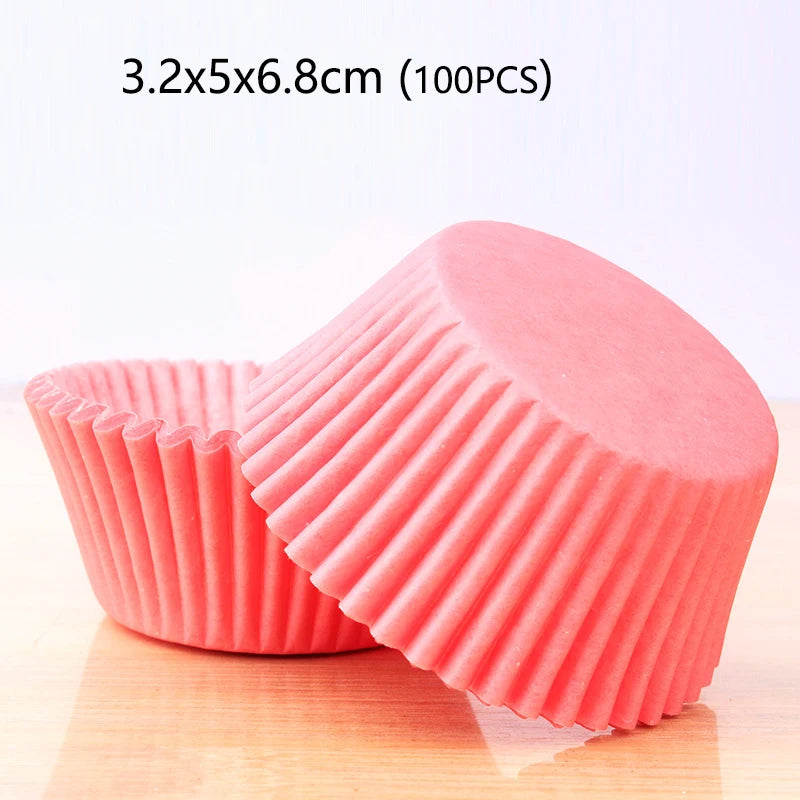 100-1000Pcs Muffin Cupcake Paper Cups Cupcake Liner Baking Muffin Box Cup Case Party Tray Cake Decorating Tools