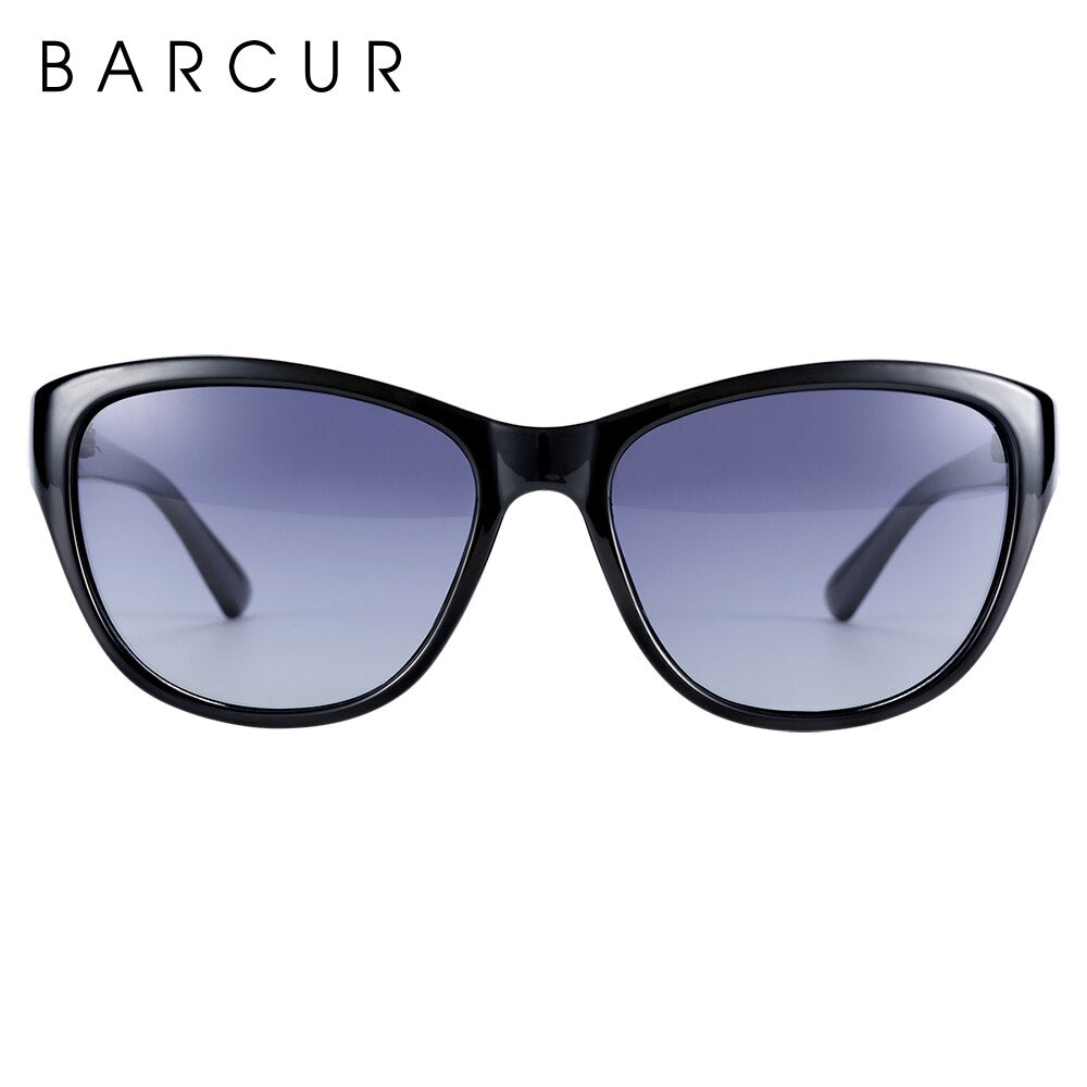 BARCUR  TR90 Ladies sunglasses Gradient UV400 Cat Eye Sun Glasses Polarized lunette de soleil femme - KiwisLove
