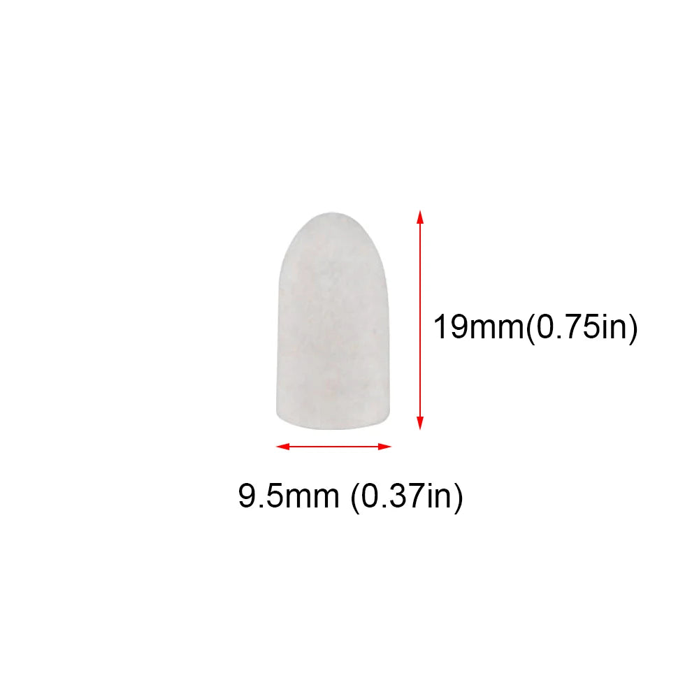 5-50pcs 4-12mm Felt Polishing Buffing Wheel with Shank Wool Felt Polishing Pad Shank Kit Set for Rotary Tools 3mm/6mm Shank