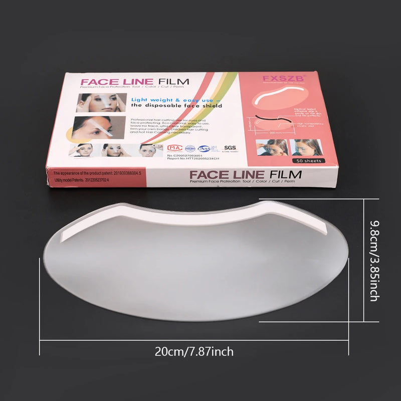 50/100 PCS Disposable Shield Safety Face Shield Microblading Protective Shower Eye Shields Masks for Hairspray Salon Supplies