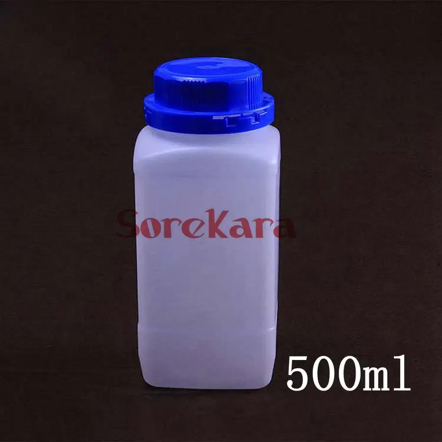 100/250/500/1000ml HDPE Plastic Bottle Reagent Bottle Sample Vials Blue Screw Cap - KiwisLove