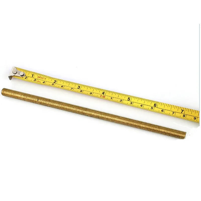 1pcs Brass Thread Rod M2 M2.5 M3 M4 M5 M6 M8 M10 M12 M14 M16x250/500MM Brass Metric Bolt Full Thread Shaft Rod Bar Stud
