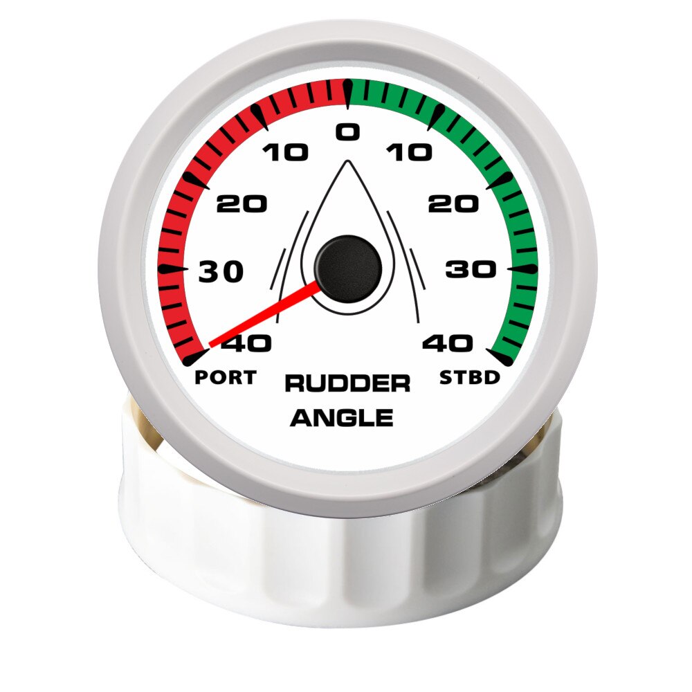 Waterproof 85mm Boat Rudder Angle Indicator 0-190 ohm With Rudder Angle Sensor Kit Rudder Angle Gauge 8 Colors Backlight 12V 24V - KiwisLove