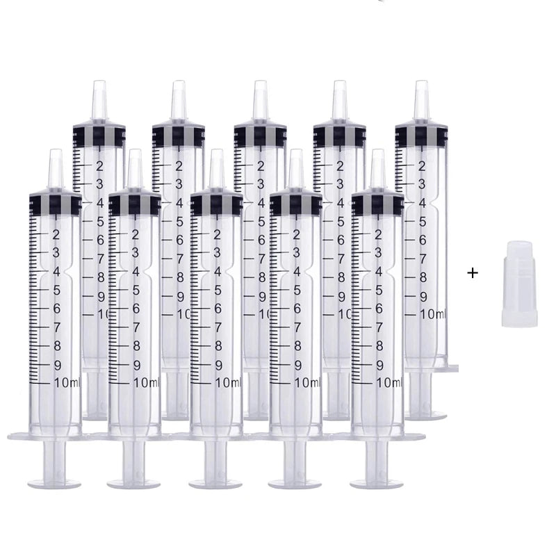 1/5/10/20pcs Plastic Syringes Hydroponic Measure Perfume Rinse Disposable Sampler Injector Measuring Injection Syringe