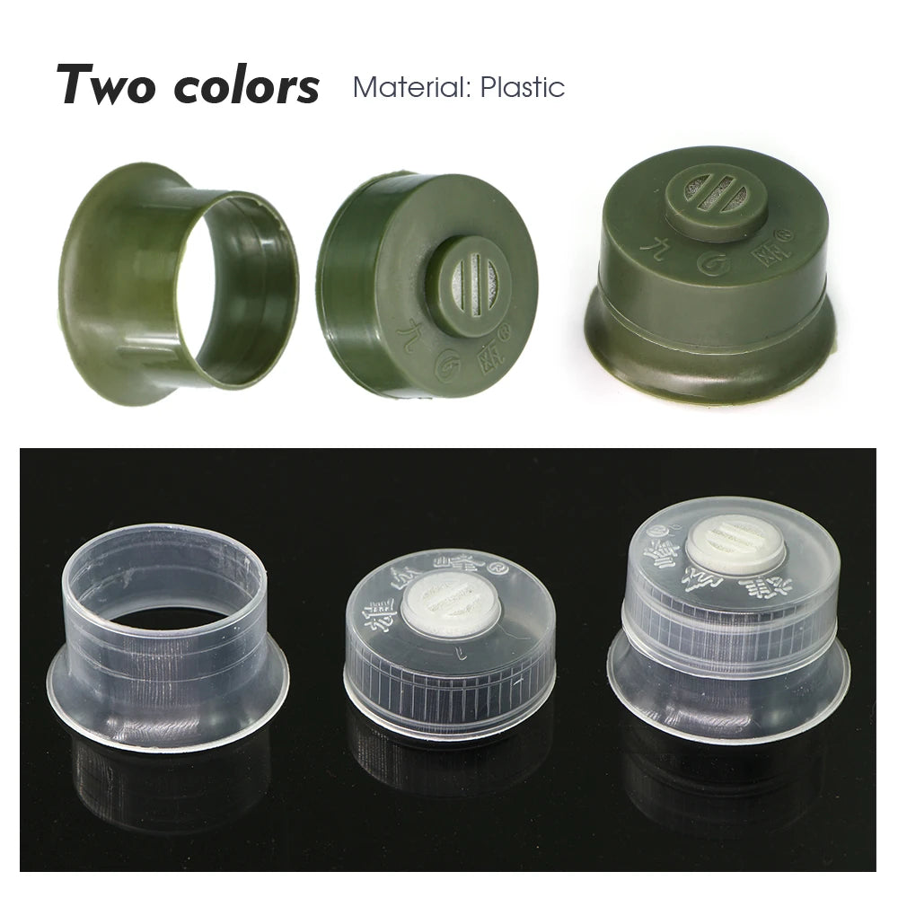 20/50pcs Mushroom Spawn Grow Bag Filter Cover Sealable Double Sleeve Lock Ring Cap for Agaric Spawn Culture Planting  Pouch Tool