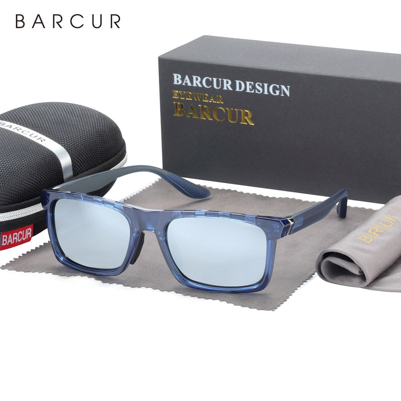 BARCUR Sunglasses Male Polarized TR90 Polarized Sunglasses for Men Women Sun Glasses Eyeglasses Accessory Oculos - KiwisLove