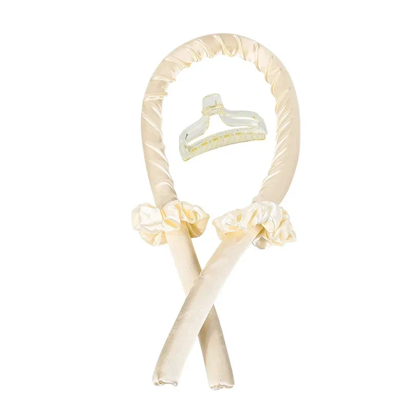 Heatless Curling Rod Headband No Heat Silk Curls Ribbon Hair Rollers Sleeping Soft Headband Lazy Hair Curlers Hair Styling Tools - KiwisLove