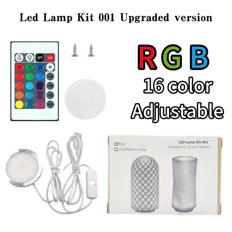Bambu Lab 3D Printing DIY bamboo Bluetooth mouse kit 002 LED Lamp Wireless DIY Model Toy Gun Clock Components 3D Printer Parts