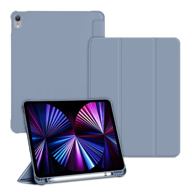 With Pencil Holder Case for iPad Air11 inch 2025 2024 A16 11th 10th 9th 8th 7th 10.2 inch Air5 4 10.9 Pro11 M4 Auto Sleep Wake