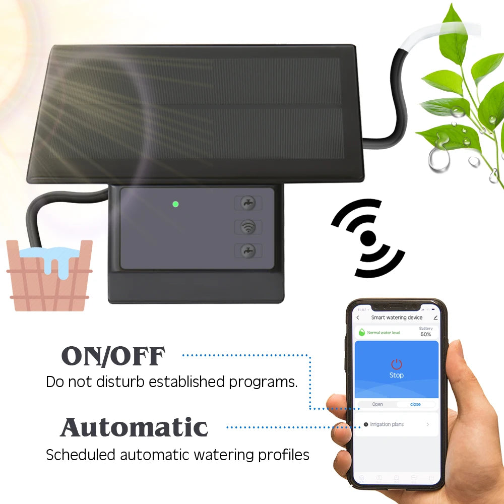 The New Wireless Smart Drip Irrigation System Remote Control Outdoor Watering is available for Garden Plants Watering. Irrigatio