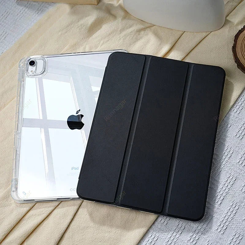 For 2025 iPad 11th A16 Case Air11 13'' iPad 10th 9th 8th Gen 10.2 10.5 iPad Pro11 M4 Air4 5 10.9in 12.9 M2 M3 Pencil Holder Case