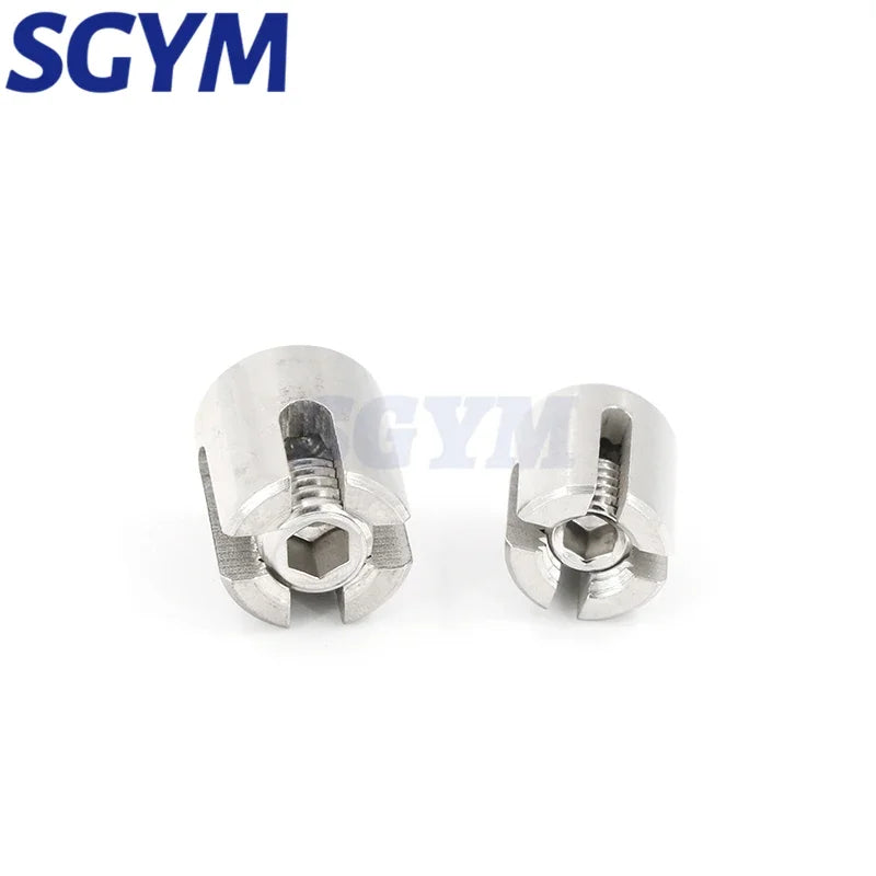 1Pcs M3/M4/M5/M6/M8 90 Degree Angles Marine Grade Stainless Steel 316 Wire Rope Trellis Systems Green Wall Cross Clip Rope Clamp
