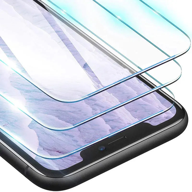 4PCS Protective Glass on For iPhone 13 11 12 16 15 14 Pro Max screen protector Tempered Glass For iPhone 6S 7 8 Plus XR XS Max - KiwisLove