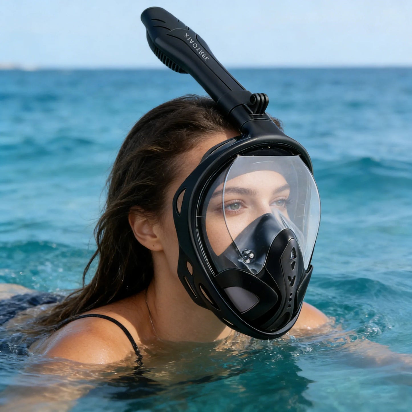 XIAOTREE New Underwater Diving Anti-Fog Full-Face Snorkeling Mask, Snorkel Breathing Mask, Safe and Waterproof
