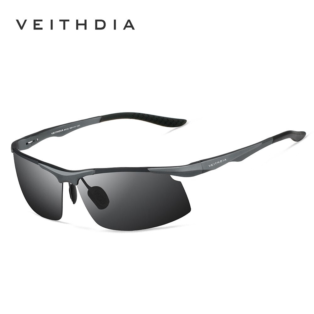 VEITHDIA Brand Sunglasses Aluminum Men Polarized UV400 Lens Rimless Driving Fishing Sun Glasses Sports Eyewear For Male V6535 - KiwisLove
