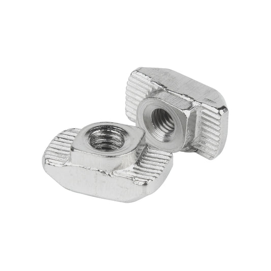 NINDEJIN 96pcs T nut Set M3 M4 M5 M6 M8 Hammer Head T-slot Nut Kit Sliding t-nut for 2020 3030 4040 Aluminum Profile Fasteners