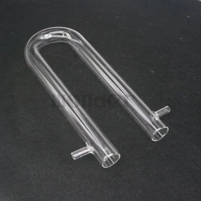 20x200mm Glass Drying Tube Adapter U Shape With Side Arm Labware Absorption - KiwisLove