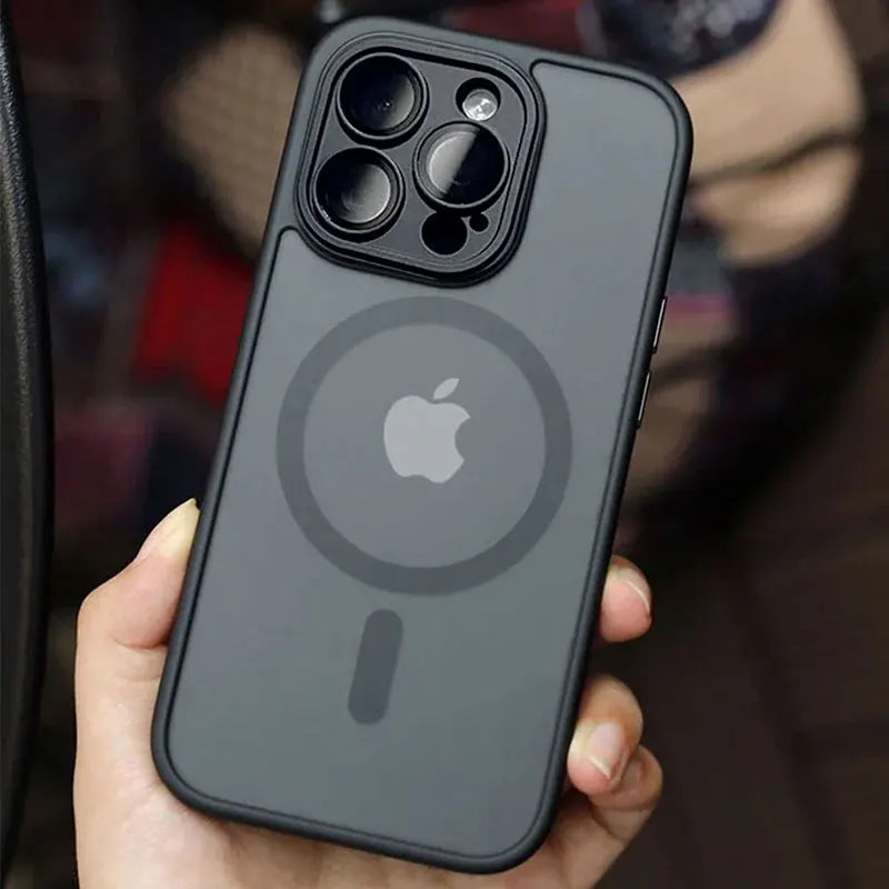 Magnetic Luxury Wireless Charge For Magsafe Case for iPhone 16 15 14 13 12 11 Pro Max Matte Translucent Armor Shockproof Cover - KiwisLove