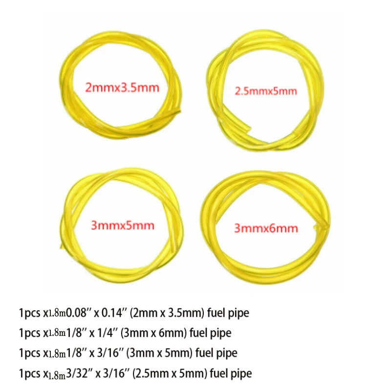 1-3meter Fuel Gas Line Pipe Hose String Tube Petrol Line for Trimmer Chainsaw Blower Tool 2x3.5/2.5x5/3x5/3x6/2.4x4.8mm