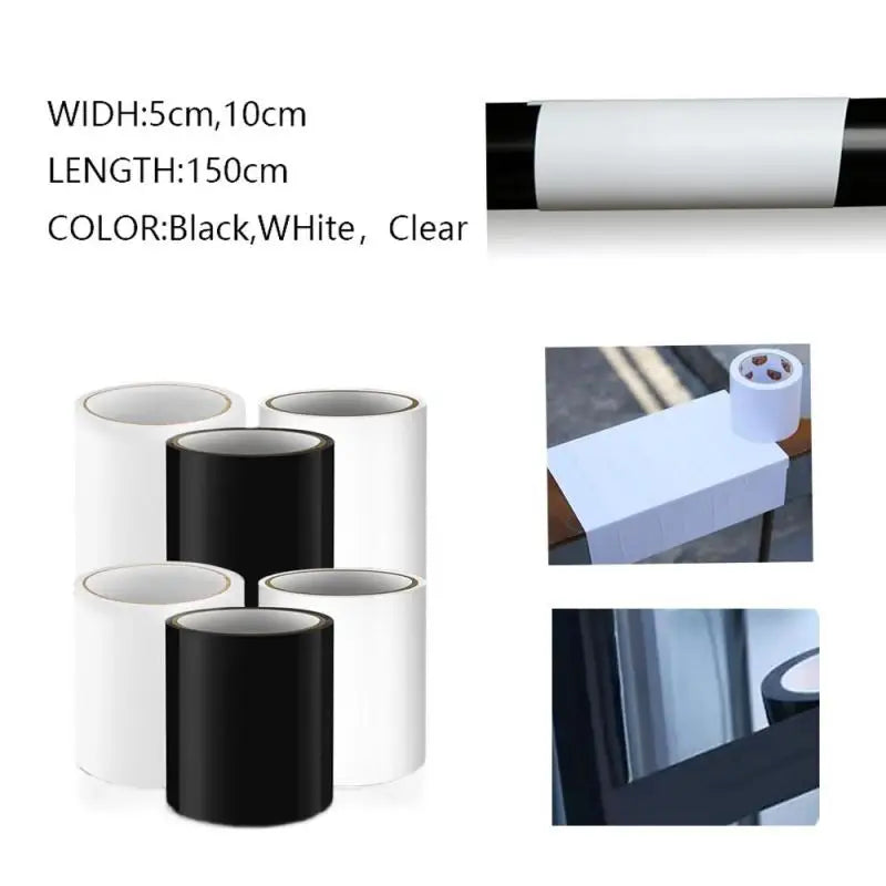 5/10cm PVC Leak Repair Tape Waterproof Pipe Patch for Cracks&Holes Butyl Glue Long Lasting Seal Emergency Leak Stopper Tool