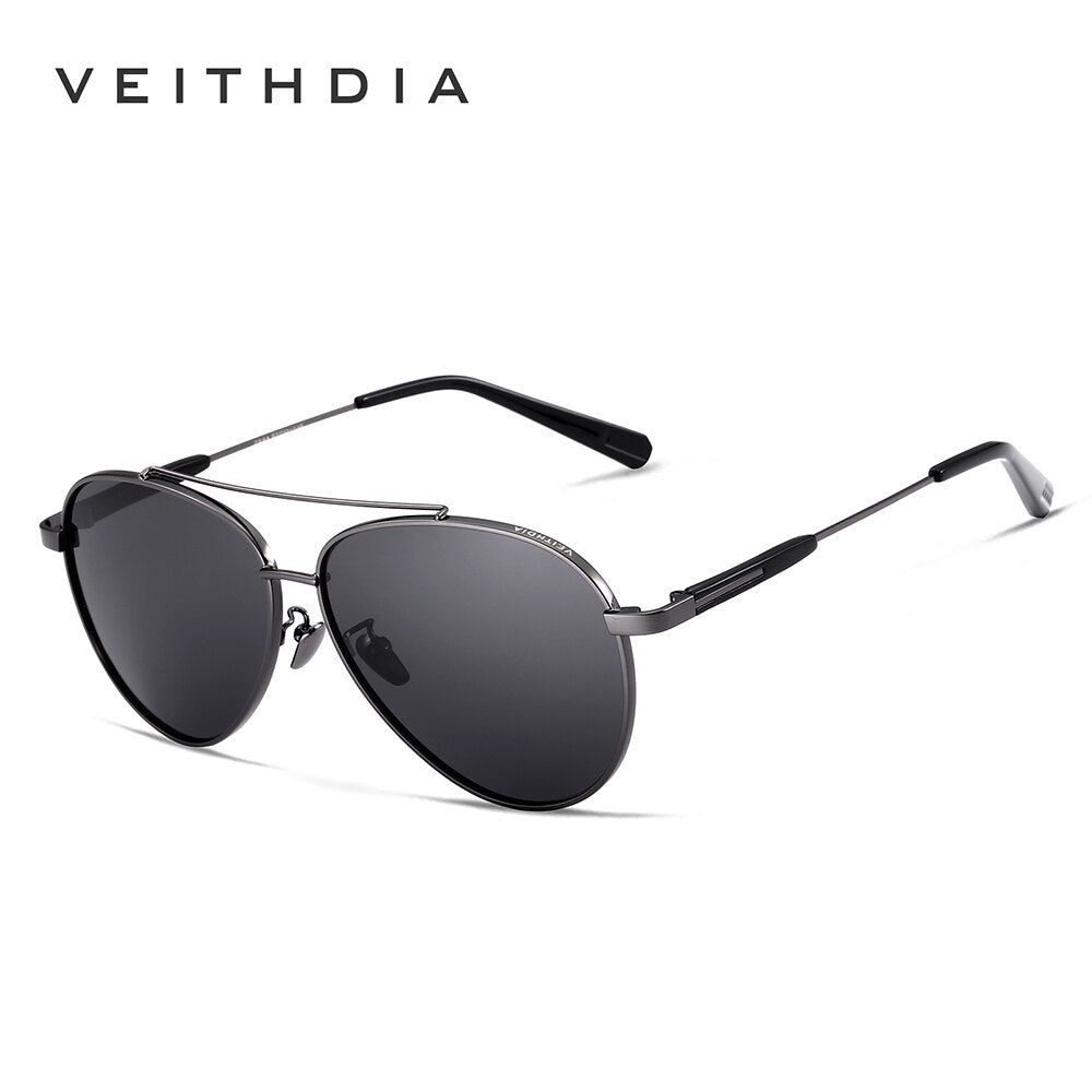 VEITHDIA Brand Sports Men Sunglasses Polarized UV400 Lens Outdoor Driving Eyewear Stainless Steel Sun Glasses For Male V2844 - KiwisLove