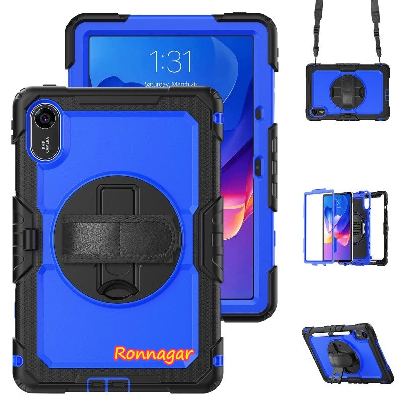 Heavy Duty Rugged Cover for Xiaomi Redmi Pad 2 11inch 2025 Shoulder Strap Built-in Screen Protector for Redmi Pad 2 11'' Tablet