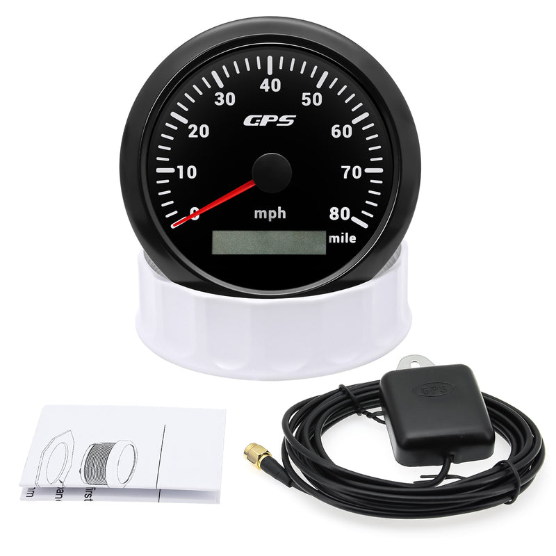 HD Car GPS Speedometer 7 Color Backlight Marine GPS 0-80MPH 0-120MPH KMH Speedo Meter With GPS Sensor For Motorcycle Car Boat - KiwisLove