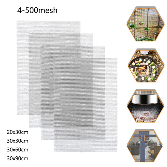 1pcs 4-500Mesh Stainless steel Mesh filter mesh metal front repair fixed mesh filter woven wire sieve plate screen filter