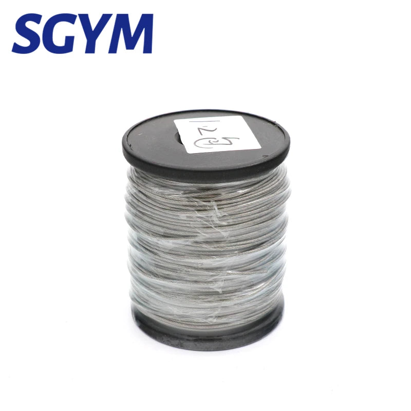 20/30/50Meter Wire Rope PVC Transparent Coated Cable 304 Stainless Steel rope Soft Clothesline Diameter 1.5mm 2mm 3mm 4mm