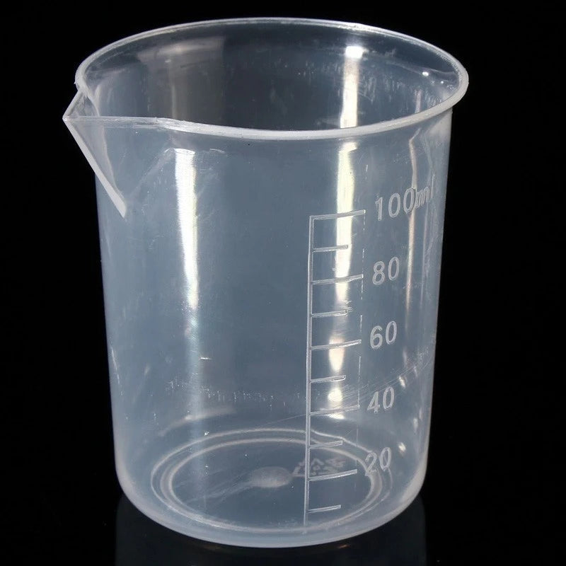 100ml Mixing Cups Plastic Liquid Container Epoxy Resin Scale Beaker Chemical Laboratory Cups Measuring Cup Kitchen Baking Tools - KiwisLove