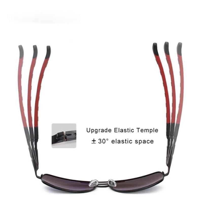 AORON Men Polarized Sunglasses Men Brand Original Design Metal Frame Rectangle Lens UV400 Sun Glasses Men - KiwisLove